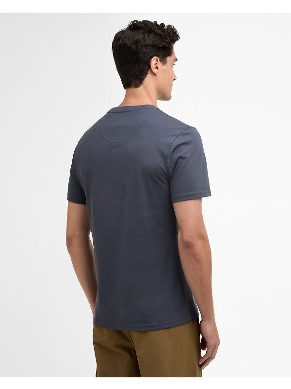 Barbour International Men's Small Logo T-Shirt - Storm Grey Image 4