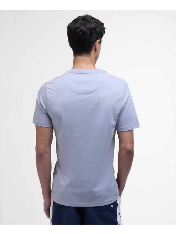 Barbour International Men's Small Logo T-Shirt - Pale Slate Image 4