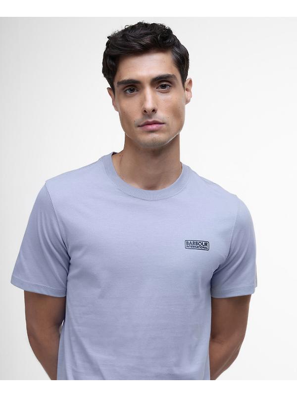 Barbour International Men's Small Logo T-Shirt - Pale Slate Image 5