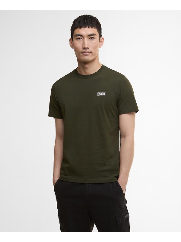 Barbour International Men's Small Logo T-Shirt - Sage/White Image 2