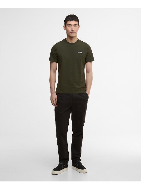 Barbour International Men's Small Logo T-Shirt - Sage/White Image 3