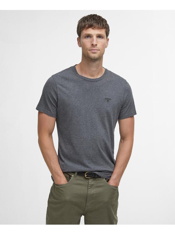 Barbour Men's Essential Sports T-Shirt - Slate Marl Image 2