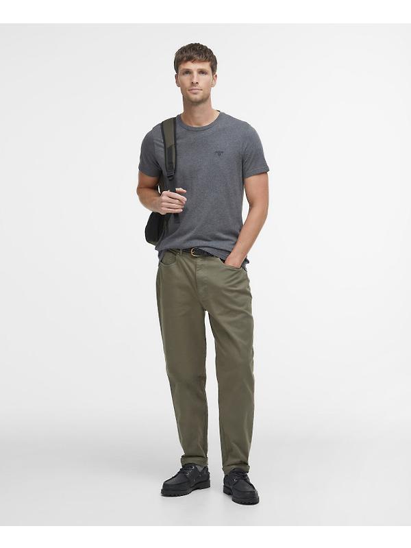 Barbour Men's Essential Sports T-Shirt - Slate Marl Image 3