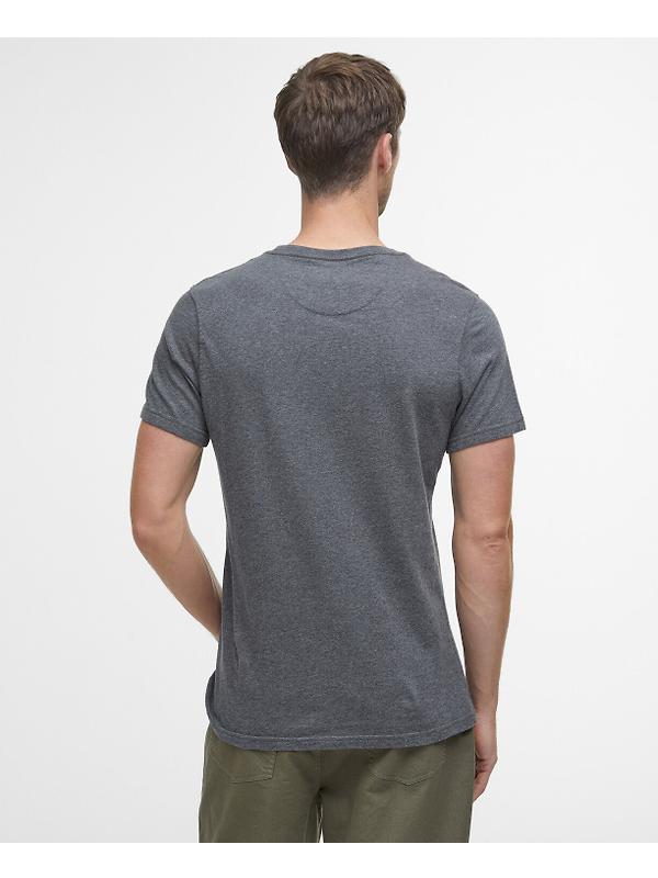 Barbour Men's Essential Sports T-Shirt - Slate Marl Image 4
