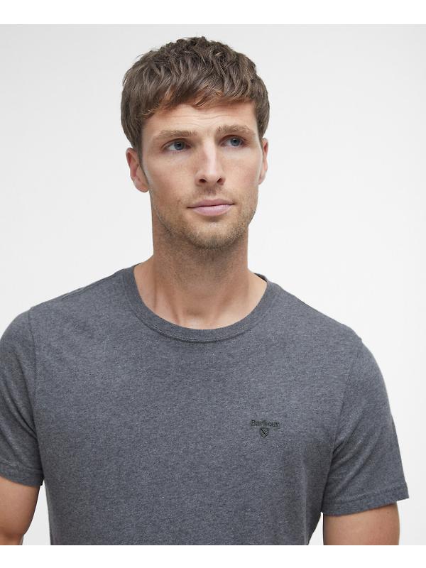 Barbour Men's Essential Sports T-Shirt - Slate Marl Image 5