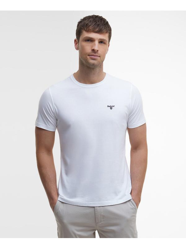 Barbour Men's Essential Sports T-Shirt - White Image 2