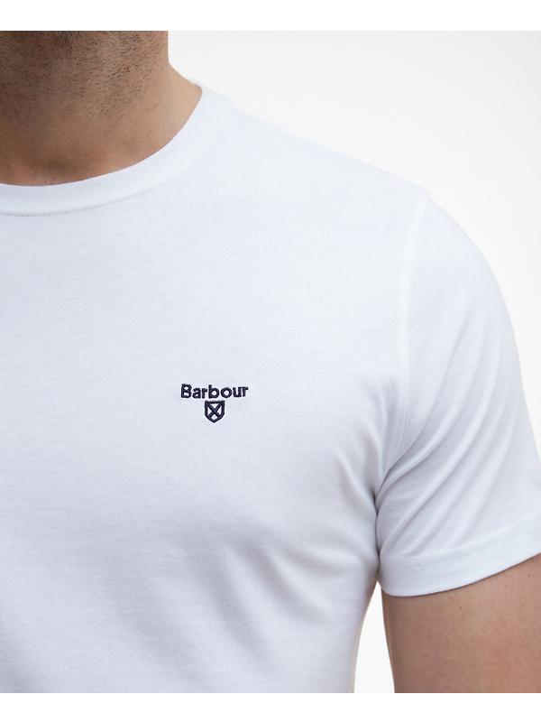Barbour Men's Essential Sports T-Shirt - White Image 6