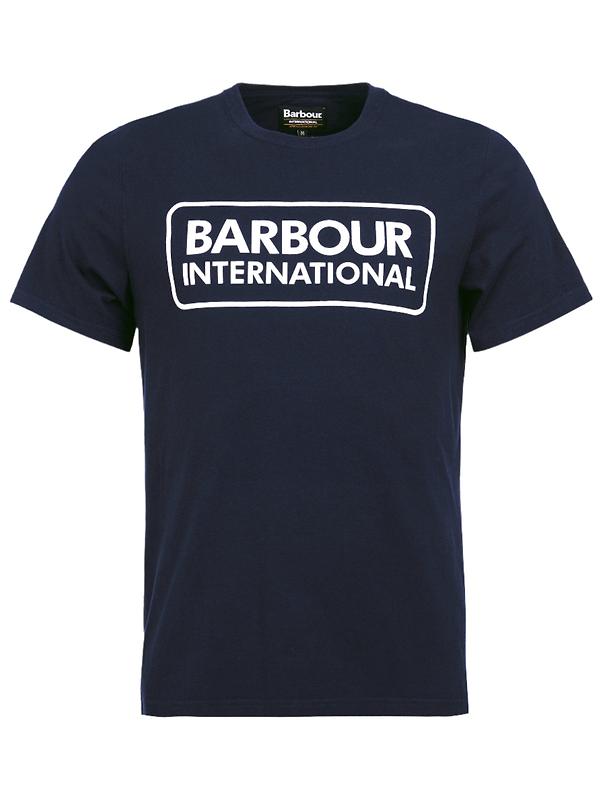 Product image of Barbour International Men's Essential Large Logo T-Shirt - Navy