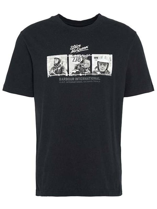 Product image of Barbour International Men's Firebird Graphic T-Shirt - Black