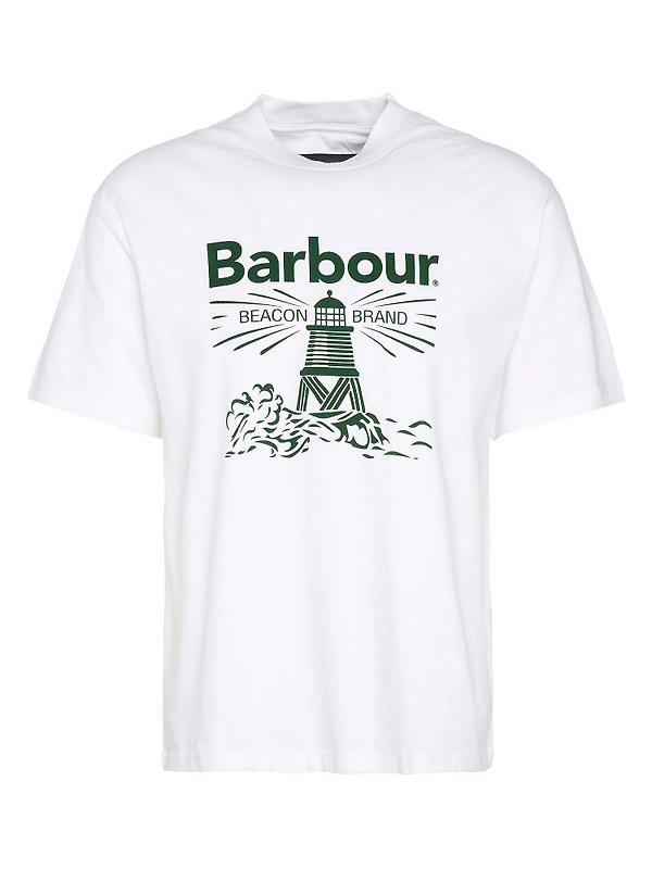 Barbour Men's Pell Oversized Graphic T-Shirt - White Product Image