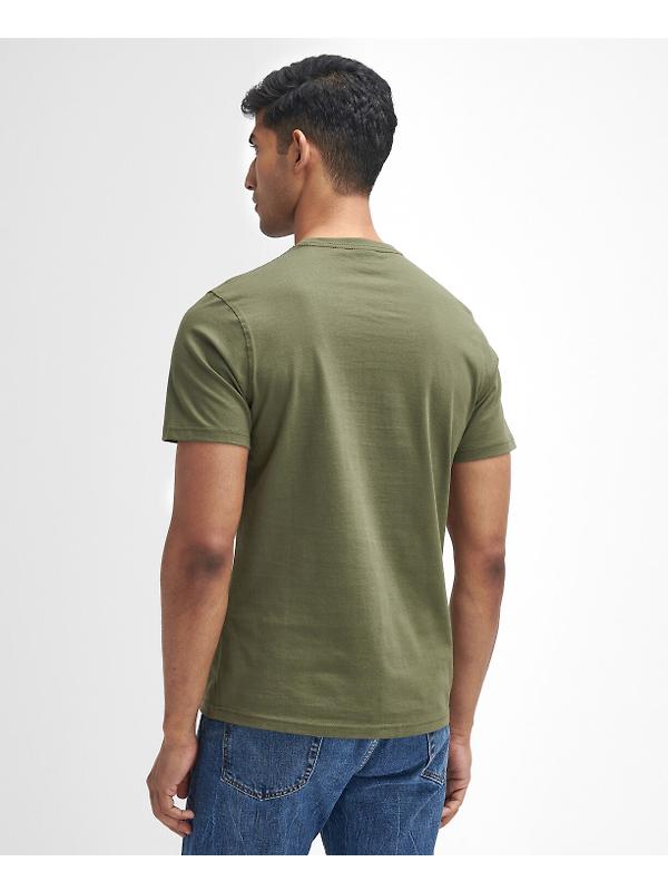 Barbour Men's Field Dog Graphic T-Shirt - Mid Olive Image 4