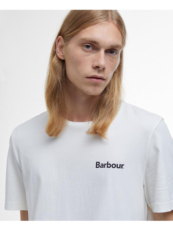 Barbour Men's Homelane T-Shirt - Whisper White Image 5