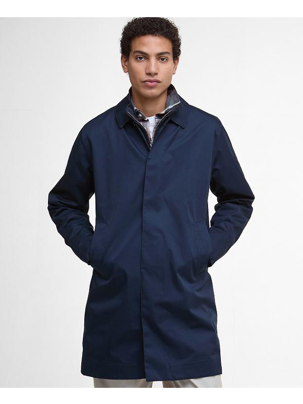 Barbour Men's Lorden Waterproof Mac - Navy Image 6