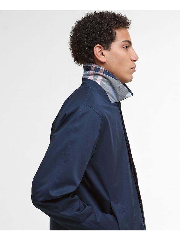 Barbour Men's Lorden Waterproof Mac - Navy Image 7