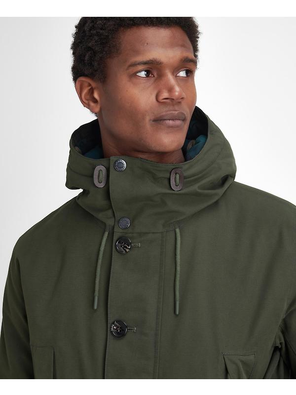 Barbour Men's Winter Beaufort Waterproof Parka - Sage Image 6