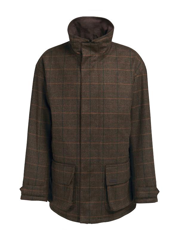 Barbour Men's Beaconsfield Wool Jacket - Burnhill Brown Check Product Image