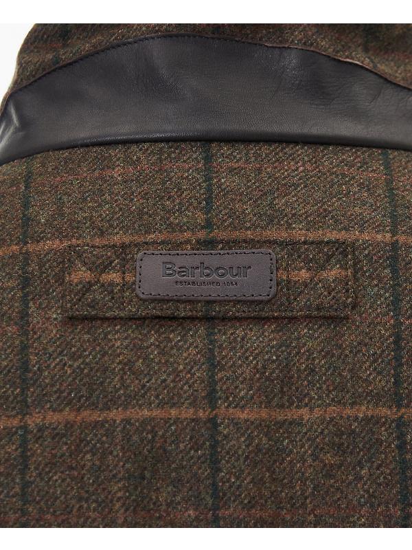 Barbour Men's Beaconsfield Wool Jacket - Burnhill Brown Check Image 9