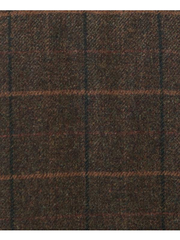Barbour Men's Beaconsfield Wool Jacket - Burnhill Brown Check Image 10