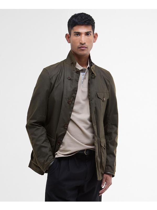 Barbour Men's Beacon Sports Wax Jacket - Olive Image 2