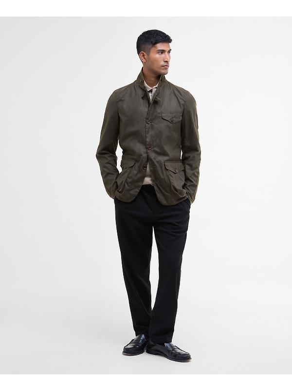 Barbour Men's Beacon Sports Wax Jacket - Olive Image 3