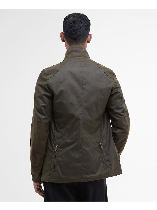 Barbour Men's Beacon Sports Wax Jacket - Olive Image 4
