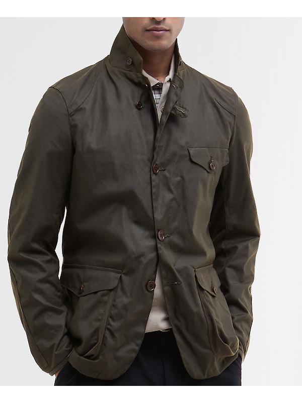 Barbour Men's Beacon Sports Wax Jacket - Olive Image 6