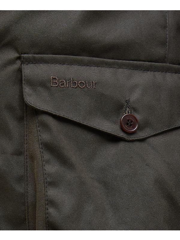 Barbour Men's Beacon Sports Wax Jacket - Olive Image 8