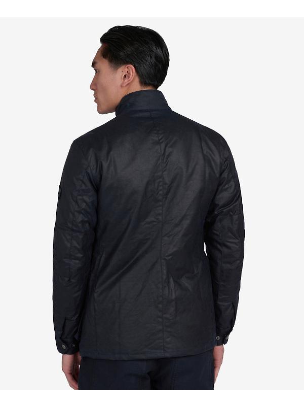 Barbour International Men's Duke Wax Jacket - Navy Image 4