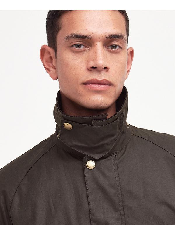 Barbour Men's Ashby Wax Jacket - Olive Image 6