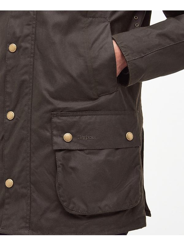 Barbour Men's Ashby Wax Jacket - Olive Image 7