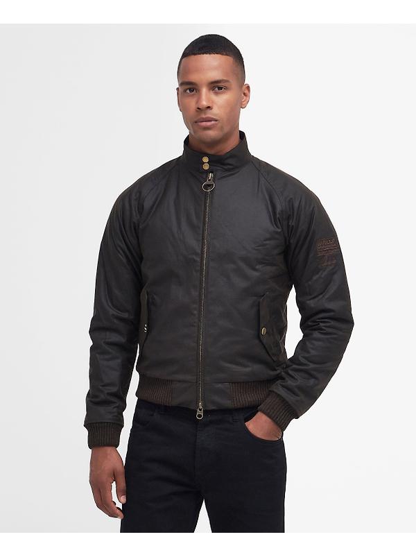 Barbour International Men's Steve McQueen Merchant Wax Jacket - Olive Image 3