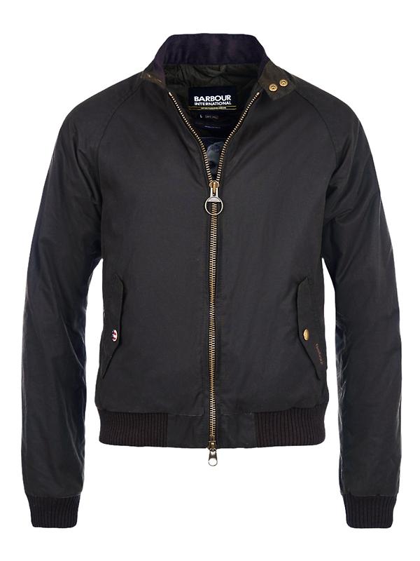Barbour International Men's Steve McQueen Merchant Wax Jacket - Olive Image 1