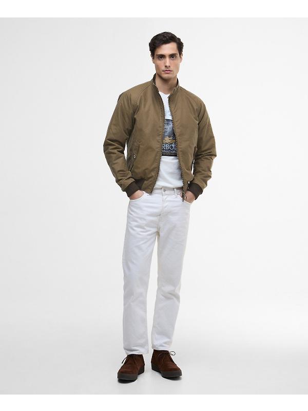 Barbour International Men's Steve McQueen Merchant Wax Jacket - Sand Image 3