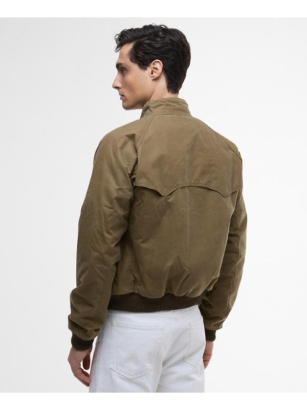 Barbour International Men's Steve McQueen Merchant Wax Jacket - Sand Image 4