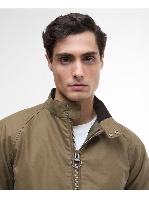Barbour International Men's Steve McQueen Merchant Wax Jacket - Sand Image 5