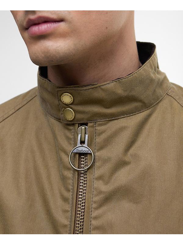 Barbour International Men's Steve McQueen Merchant Wax Jacket - Sand Image 7