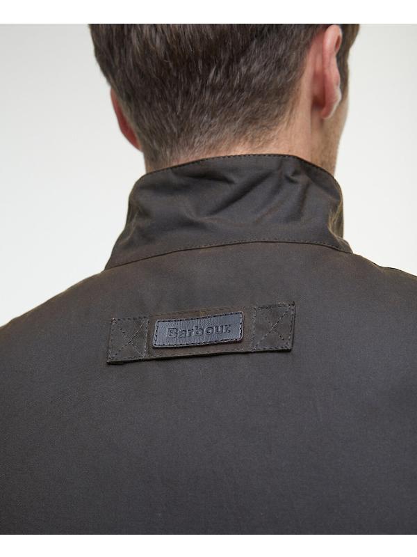Barbour Men's Westmorland Wax Waistcoat - Olive Image 8