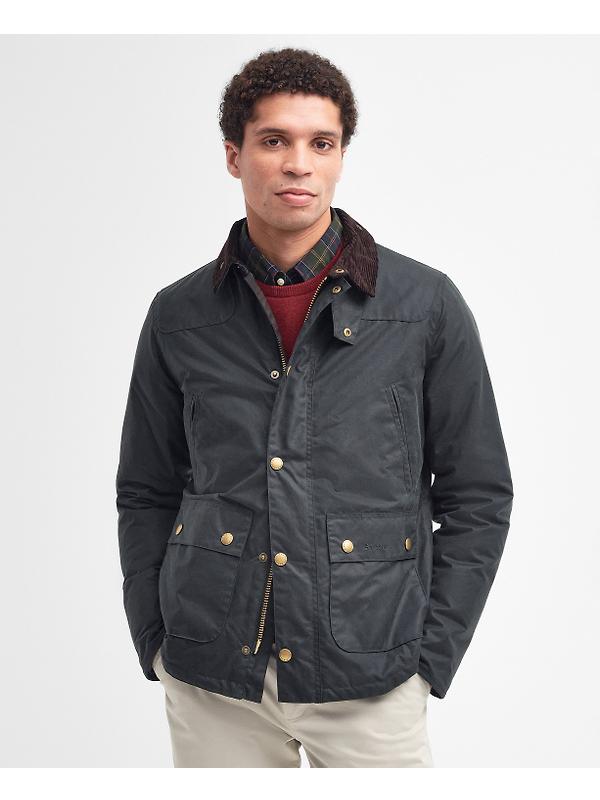 Barbour Men's Reelin Wax Jacket - Sage Image 3