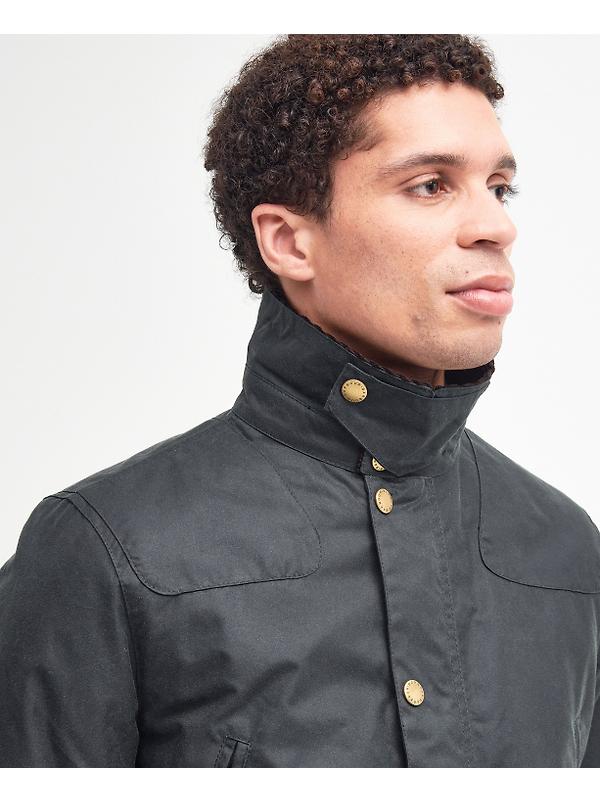 Barbour Men's Reelin Wax Jacket - Sage Image 6