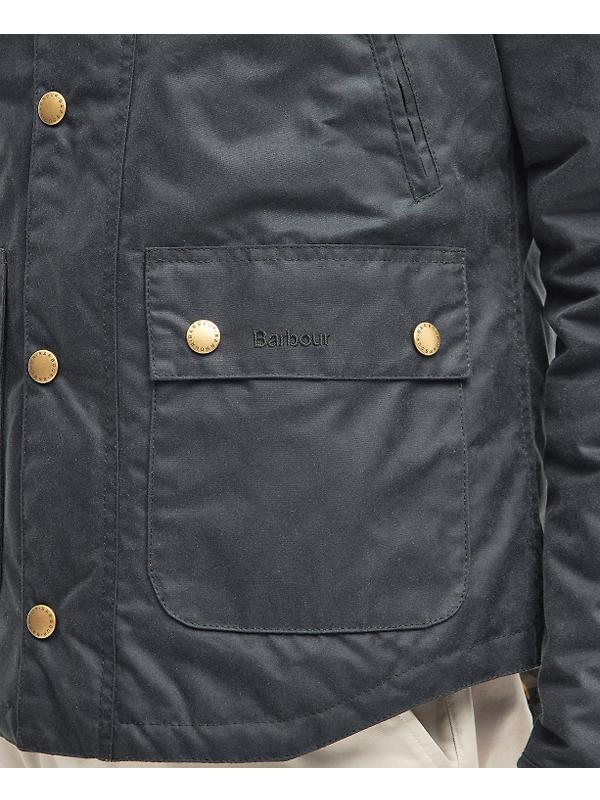 Barbour Men's Reelin Wax Jacket - Sage Image 7