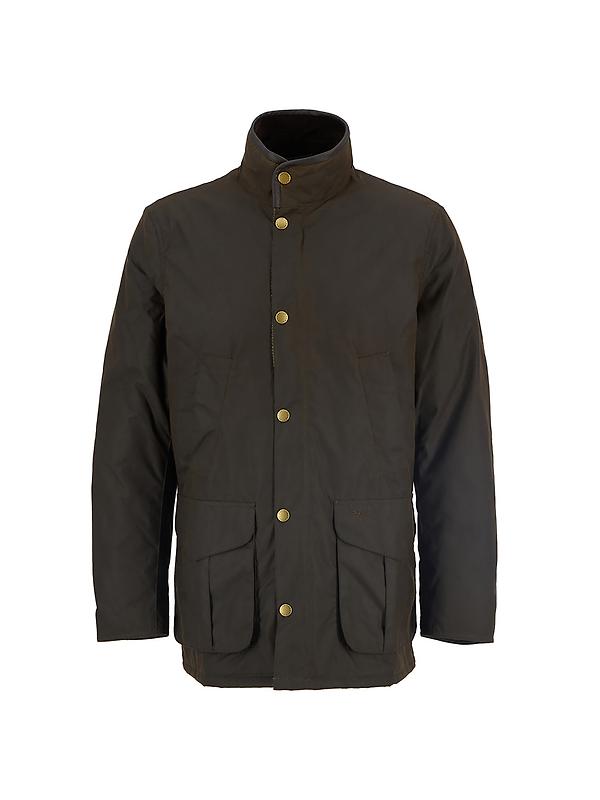 Barbour Men's Hereford Wax Jacket - Olive Image 1