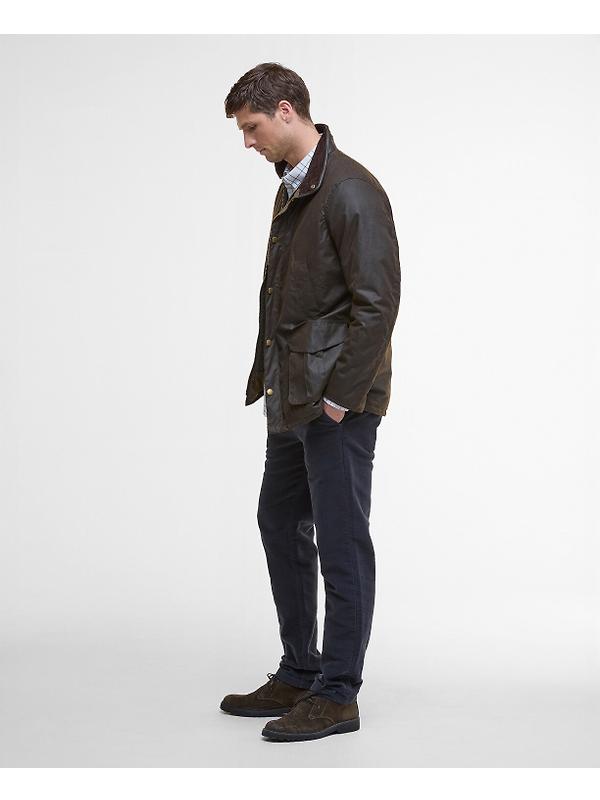 Barbour Men's Hereford Wax Jacket - Olive Image 3