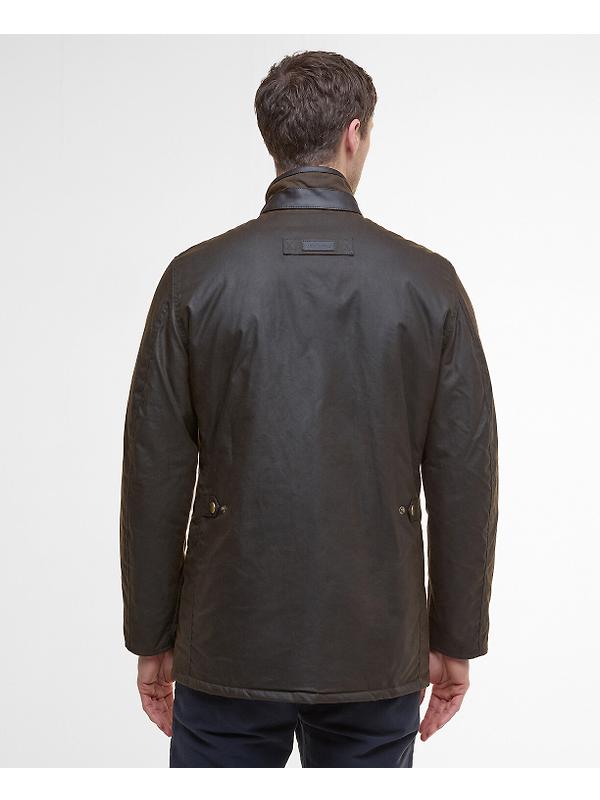 Barbour Men's Hereford Wax Jacket - Olive Image 4