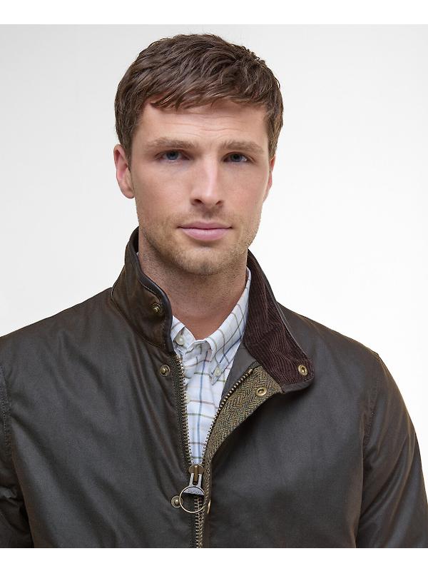 Barbour Men's Hereford Wax Jacket - Olive Image 5