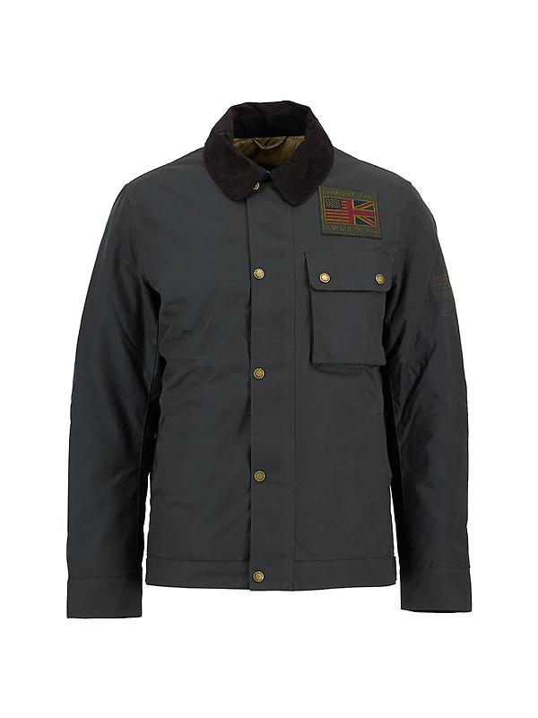 Barbour International Men's Steve McQueen Workers Wax Jacket - Sage Image 1