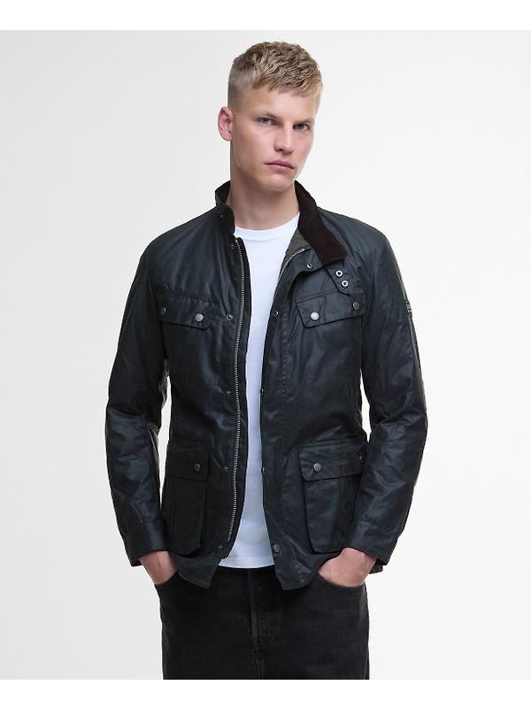 Barbour International Men's Tourer Duke Wax Jacket - Sage Image 2
