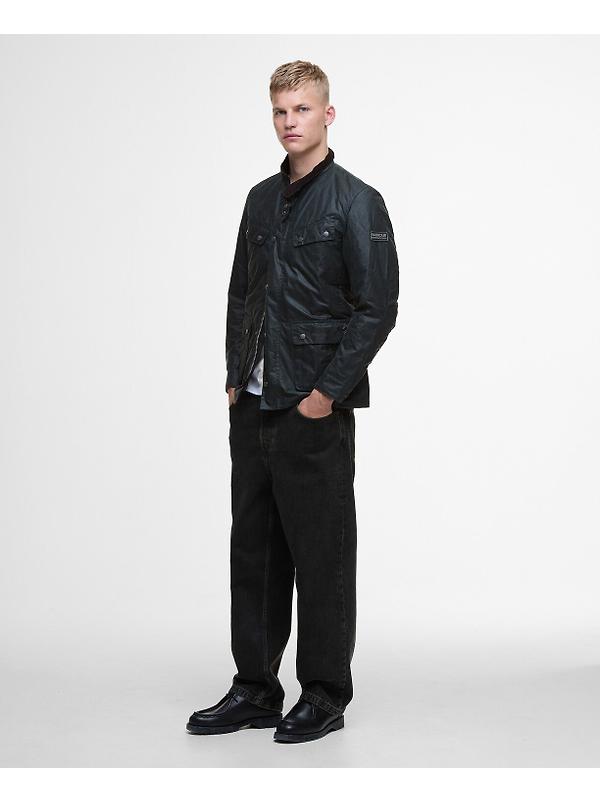 Barbour International Men's Tourer Duke Wax Jacket - Sage Image 3