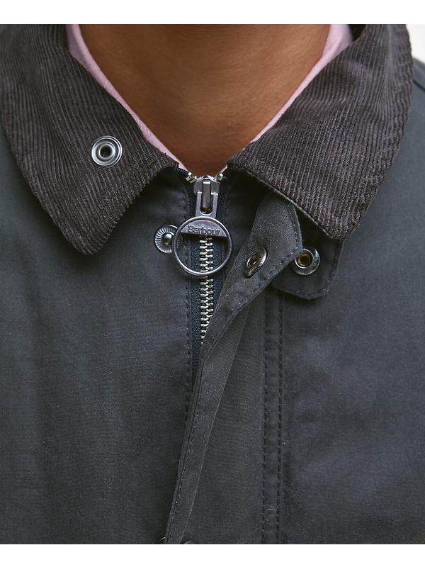 Barbour Men's Ambleside Wax Jacket - Grey/Tartan Image 6