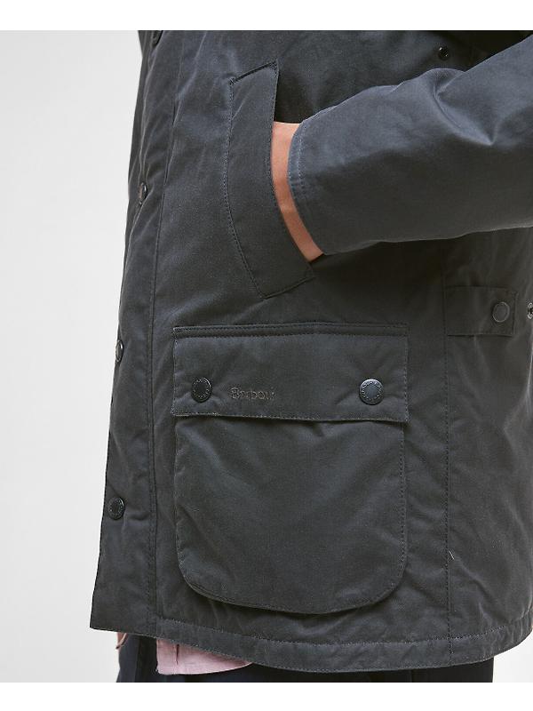 Barbour Men's Ambleside Wax Jacket - Grey/Tartan Image 7