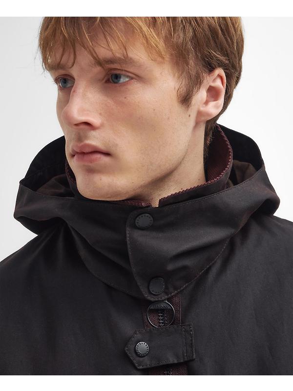Barbour Men's Re-Engineered Spey Waxed Jacket - Rustic Image 7